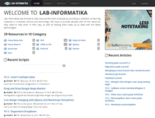 Tablet Screenshot of lab-informatika.com